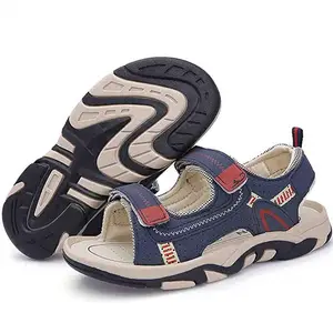 Neues Design Niedliches Blau Passen Sie hochwertige billige Jungen Großhandel Kinder Sandalen an