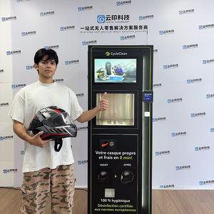 Distributore Automatico per la Pulizia dei Caschi con Schermo LCD Touch, Opzioni di Pagamento Multiple, Pulizia a Secco, Deodorizzazione e Disinfezione - Product Image 4