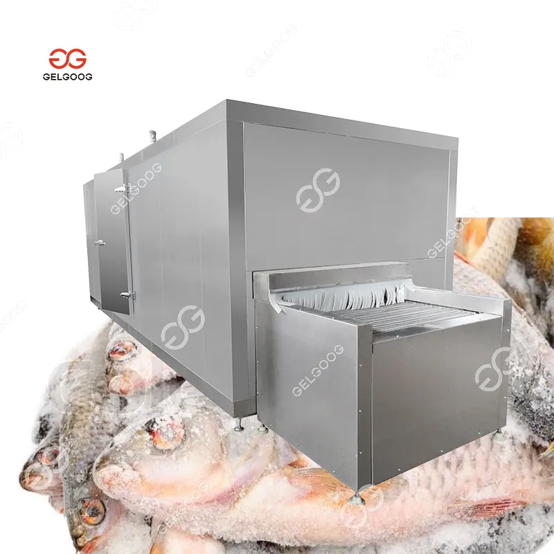 Gelgoog छोटे सर्पिल झींगा झींगा Iqf फ्रीजर मशीन का उत्पादन ठंड पैकिंग फ्रीजर फल मशीन