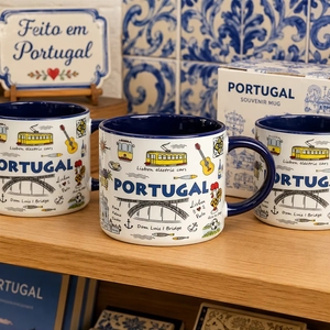 Mug souvenir en céramique de 10 oz avec les monuments de <span class=keywords><strong>Lisbonne</strong></span>, Portugal, tasse à <span class=keywords><strong>café</strong></span> en porcelaine, fabrication sur mesure, vente en gros - Product Image 3
