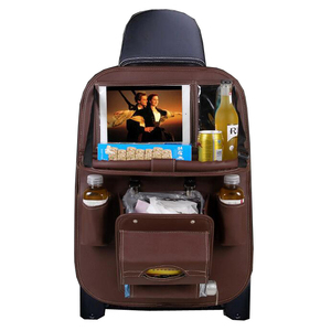 Organizador de asiento de coche de cuero PU, con bolsillo para basura, Universal, novedad, 2019 - Product Image 3