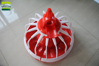 Système automatique d'alimentation et d'abreuvement en plastique pour volailles, élevage au sol, poulets de chair, poules reproductrices, état neuf