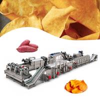 Machine à fabriquer des chips de patate douce 100 kg/h 300 kg/h 500 kg/h, ligne de transformation de chips de patate douce, ligne de production de chips de patate douce