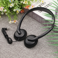 Headphone Youngrun Y0121 Ringan Berkabel di Atas Telinga untuk Penggunaan di Pesawat