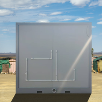 Cabina de Ducha Portátil con Inodoro, Espejo y Lavabo, Montaje Rápido, Resistente al Agua y Fácil de Transportar