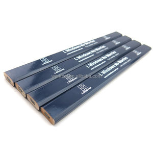 ดินสอไม้แบสวู้ดแบบแบนขนาด17ซม. สำหรับช่างไม้ดินสอก่อสร้าง - Product Image 3