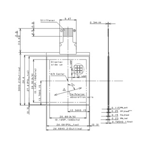 Original ls013b7dh05 1.26 inch 144*168 màn hình phản chiếu ánh sáng mặt trời có thể đọc được <span class=keywords><strong>LCD</strong></span> hiển thị Transflective <span class=keywords><strong>LCD</strong></span> hiển thị cho mặc - Product Image 1