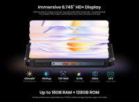 Smartphone Android 16 Fossibot F106 Plus 8+256 Go, étanche IP68, 120H, écran HD+ 6,7 pouces, NFC, caméra de vision nocturne 50MP+20MP, téléphone robuste
