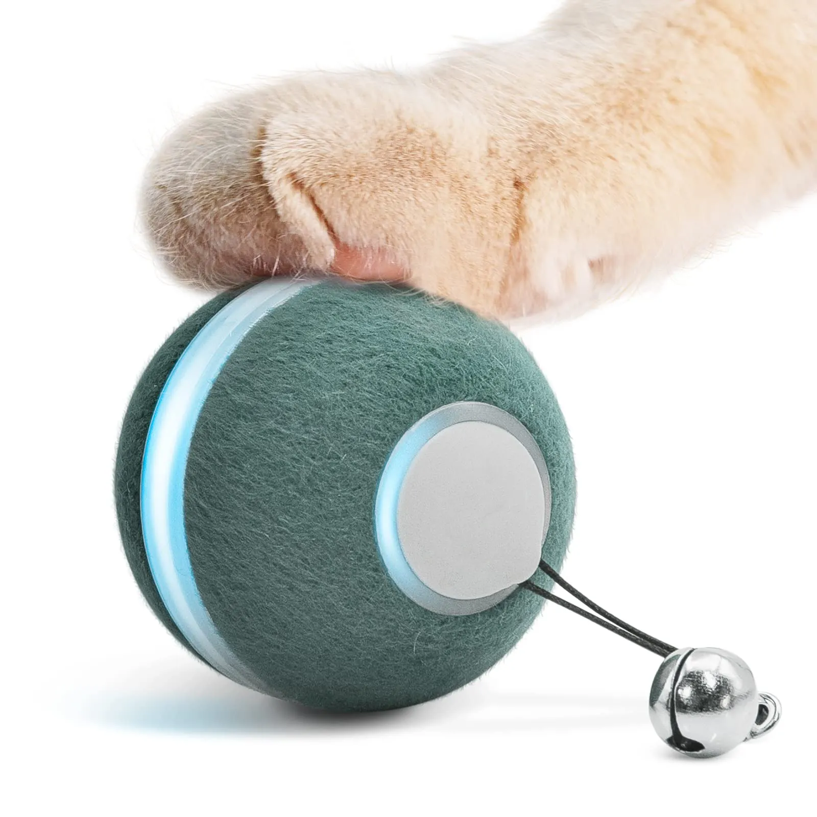 Smart Interactive Cat Toy Automatic Moving Bouncing Rolling Ball with Lights and Bell