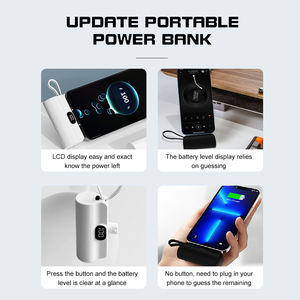 En gros <span class=keywords><strong>Plus</strong></span> <span class=keywords><strong>Petit</strong></span> Portefeuille Mini 2 en 1 Banque De Puissance 5000Mah D'urgence powerbank Pour iphone, <span class=keywords><strong>Samsung</strong></span>,Huawei,P5 - Product Image 5