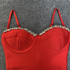 Nuovi Abiti Eleganti da <span class=keywords><strong>Donna</strong></span> Aderenti con Perline di Lusso per Feste e Celebrità - Product Image 3