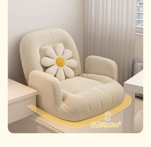 Sofá Puff Ovalado de Tela Europea Moderna, Sillón Reclinable de Una Plaza, Funda Extraíble, Cojín Suave para Sala de Estar, Dormitorio, Hotel - Product Image 6