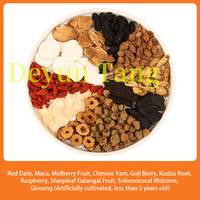 Thé aux Dix Trésors au Ginseng 150g, Thé aux Baies de Goji Yizhi Ren, Thé Combiné Ginseng, Essence Rénale, Pour les Nuits Blanches, Thé aux Dattes Rouges pour Hommes