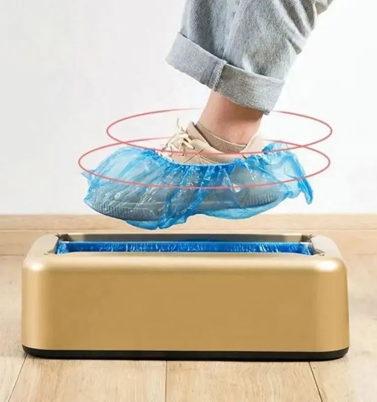 Mesin Penutup Sepatu Sekali Pakai Otomatis Pembuat Pe Plastik Pelindung Steril Nonwoven