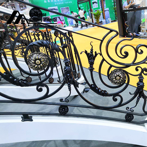 Garde-corps pour balcon Fabricant Vente en gros Zinc Acier Aluminium Art Plate-forme Toit Garde-corps de sécurité Intérieur <span class=keywords><strong>Baie</strong></span> Fenêtre Garde-corps - Product Image 3