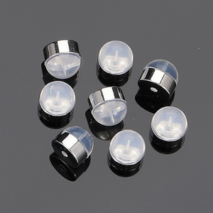 Brass Custom Personalized Logo Soft Silicone <strong>Earring</strong> <strong>Backs</strong> for Studs <strong>Silver</strong> Gold <strong>Earring</strong> Replacements Safety <strong>Earring</strong> <strong>Back</strong> - Product Image 2