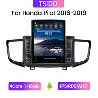 Autoradio Android MEKEDE Tesla pour HONDA PILOT écran partagé GPS BT stéréo AM FM voiture Gps système stéréo de voiture