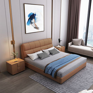 <span class=keywords><strong>Lit</strong></span> double king/queen size en cuir, design moderne, confortable, avec rangement et tiroirs, <span class=keywords><strong>lit</strong></span> double - Product Image 1
