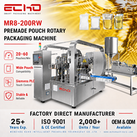 Mesin Pengemas Otomatis Isi dan Segel Kantong Premade Rotary ECHO untuk Minyak