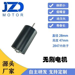 Moteur DC sans balais personnalisé, cadre 28 mm, 36 V, micromoteur pour applications personnalisées - Product Image 5