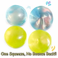 Jouet à presser réaliste à texture Vaseline, boule anti-stress malléable à l'huile de coco, jouet sensoriel doux et souple non rebondissant pour le soulagement du stress