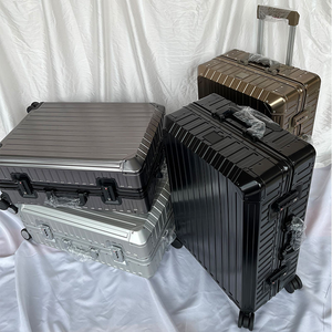 Classic All Aluminum 20 Inch Business Aluminum <strong>Luggage</strong> Set TSA Lock 360&deg; Spinner Wheels Suitcase Hard Aluminum <strong>Luggage</strong> Carry on - Product Image 5