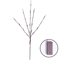 Guirlande lumineuse décorative de Noël à 20 LED, 0,7 m, blanc chaud, à piles, pour vase, lampe DIY, guirlande féerique, décoration intérieure, chambre à coucher
