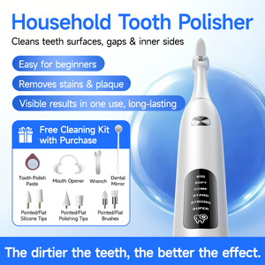 CURVY <span class=keywords><strong>MOON</strong></span> Limpiador Dental Eléctrico Portátil, Dispositivo de Limpieza de Sarro, Impermeable, Cuidado Bucal, Pulidor de Dientes Portátil para el Hogar - Product Image 2
