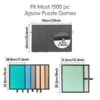 Table de puzzle en feutre de 1500 pièces avec support et couvercle, table de puzzle réglable avec 6 tiroirs, épaisseur 9 mm, fabricant ODM/OEM