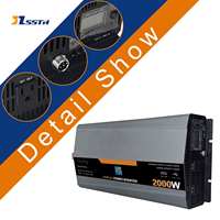 Transformateur de tension 3000W 4000W 5000W DC 12V 24V 48V vers AC 110V 220V, onduleur solaire hors réseau à onde sinusoïdale pure