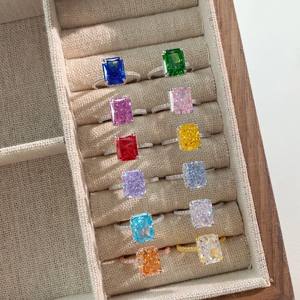 Anlaufgeschützter 8A CZ Zirkonia Brautring Ewigkeitsband Verlobungs- und Ehering Versprechensring Schmuck für Damen 925 Sterling Silber - Product Image 5