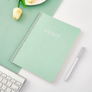 Tùy chỉnh thiết kế A5 hàng tuần kế hoạch xoắn ốc ràng buộc hàng ngày kế hoạch Tạp Chí và máy tính xách tay cho công việc và cuộc sống da Bìa - Product Image 1