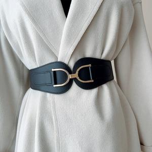 Buon prezzo 2.4 pollici di larghezza in pelle sintetica nero <span class=keywords><strong>Beige</strong></span> <span class=keywords><strong>cintura</strong></span> con cinturino elasticizzato per <span class=keywords><strong>donna</strong></span> - Product Image 3