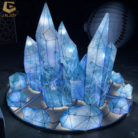 SGL66 Ice World Lanterne Exposition À La Main Personnalisé Éclats De Glace Festival De Lanterne De Soie pour La Décoration