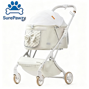 Carrito Plegable para Mascotas Pequeñas/Medianas con Plegado de un Clic, 4 Ruedas, Diseño Ligero - Transporte de Mascotas - Product Image 1