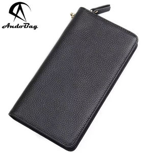 กระเป๋าสตางค์ยาว AndoBag สำหรับผู้ชาย หนังวัวแท้ กระเป๋าคลัทช์แบบทอ ความจุสูง ใช้งานได้หลากหลาย ทันสมัย - Product Image 1