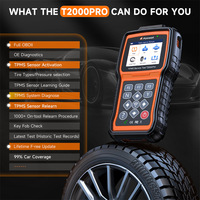 Herramienta de Programación y Escaneo TPMS Foxwell T2000 Pro con Interfaz USB, Activa Sensores de 315/433MHz, Actualización Gratuita de por Vida