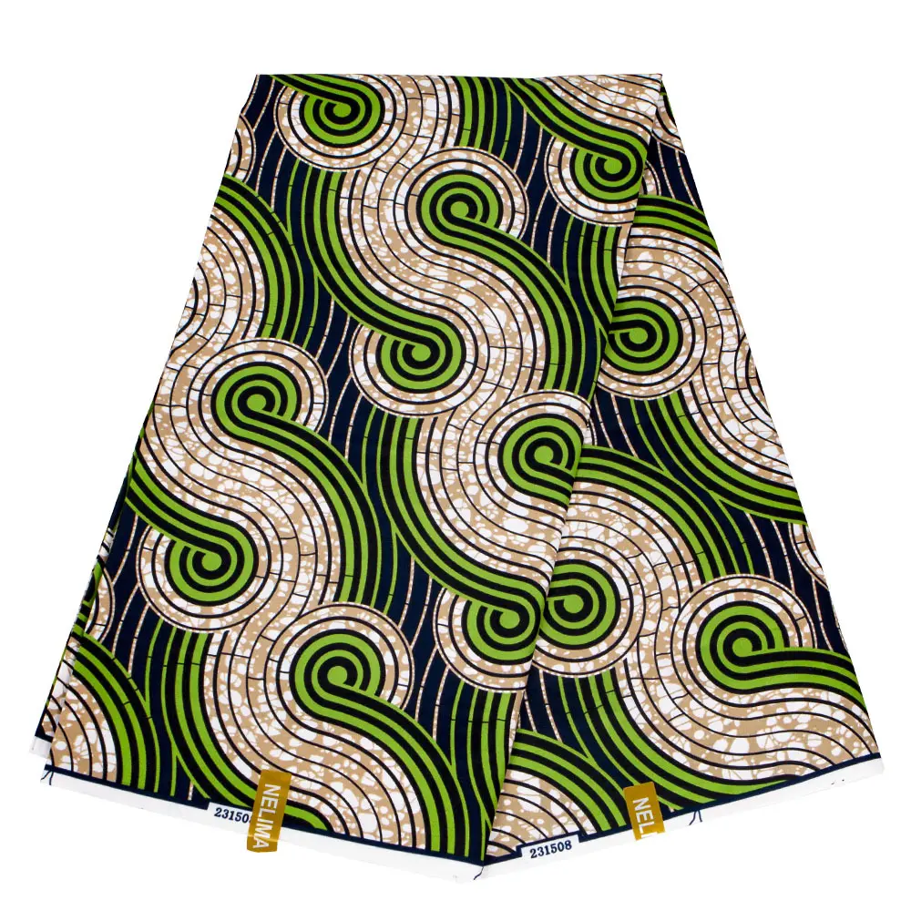 Wholesale 100 Polyester Afrikanischer Print Stoff Holland African Wax Print Fabric Hollandais