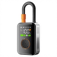 Mini-compresseur d'air numérique ABS 12V pour voiture avec affichage, gonfleur de pneus coloré certifié CE, idéal pour l'inflation transfrontalière