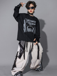 <span class=keywords><strong>Disfraz</strong></span> de Hip-Hop para Niños, Chaleco de Hip-Hop, Traje de Hip-Hop para Niños, <span class=keywords><strong>Disfraz</strong></span> de Calle para Actuaciones, <span class=keywords><strong>Disfraz</strong></span> Moderno para Niños - Product Image 4