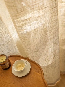 Tinta unita 100% lino tessuto soggiorno <span class=keywords><strong>tende</strong></span> decorative personalizzate <span class=keywords><strong>Tulle</strong></span> oscurante tenda per finestra <span class=keywords><strong>in</strong></span> lino - Product Image 5