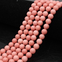 Prix usine 6MM corail rouge Jade perles rondes en vrac équilibre énergétique gemme pour la fabrication et la conception de bijoux à bricoler soi-même
