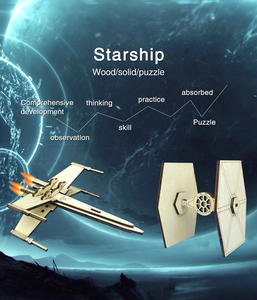 <span class=keywords><strong>Star</strong></span> x-wing 3D <span class=keywords><strong>Wars</strong></span> Puzzle en bois cravate/Ln Fighter avion Puzzle jeu pour enfants - Product Image 6