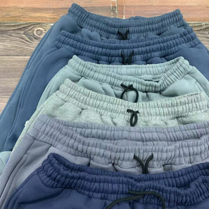 Venta al por mayor bordado personalizado suelto 310GSM polar transpirable gimnasio chándal Color sólido peso pesado para hombre Jogger conjuntos para el invierno - Product Image 5