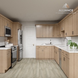 Armoires de cuisine en chêne |   Meubles de cuisine RTA pour projets de construction |   Armoires en chêne blanc pour les entrepreneurs en rénovation de cuisines - Product Image 1