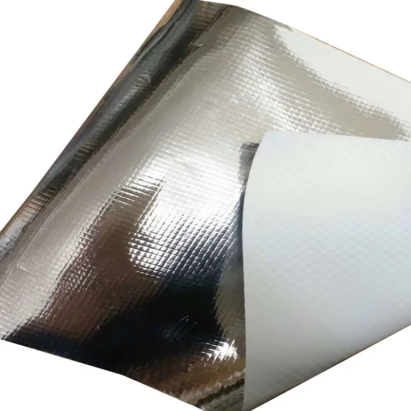 1.20 X 50mtr Mesh 8x8 D 500 Metallized Film Laminated Woven Fabric For Insulation Lining