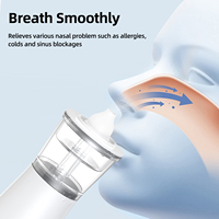 Irrigateur nasal électrique portable rechargeable, 3 modes, nettoyeur de nez pour adultes et enfants, vente en gros OEM