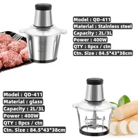 Machine à piler le yam 2L-3L, hachoir à viande, mixeur pour fufu, broyeur électrique multifonction portable en acier inoxydable pour usage domestique