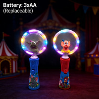 Baguette lumineuse LED de cirque rotative et clignotante pour enfants, idéale pour les fêtes foraines, anniversaires et fournitures de fête en gros