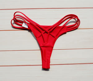 <span class=keywords><strong>Victoria</strong></span> <span class=keywords><strong>Secret</strong></span> nueva llegada Color sólido Sexy mujer Bikini Bottoms Tanga 1 pieza venta al por mayor bragas y ropa interior - Product Image 3